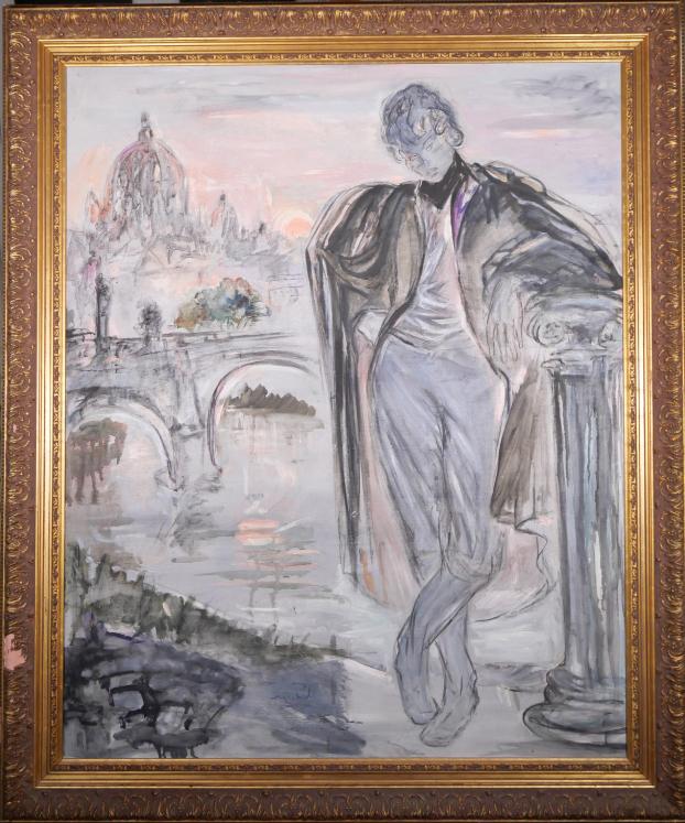 Janie Michels - Original painting - Oil - A dandy In Paris