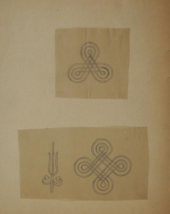 Janine JANET - Original drawing - Pencil - Project patterns 38