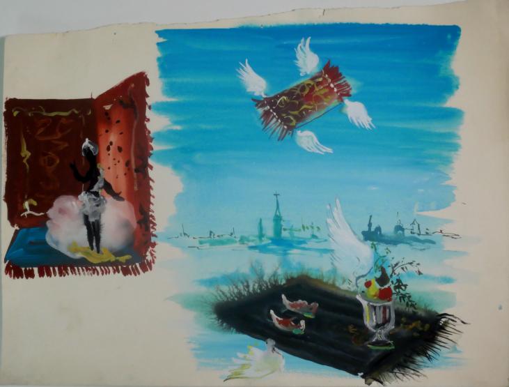 Janine JANET - Original painting - Gouache - Showcases project 2