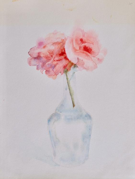 Janine JANET - Original painting - Watercolor - Flowers