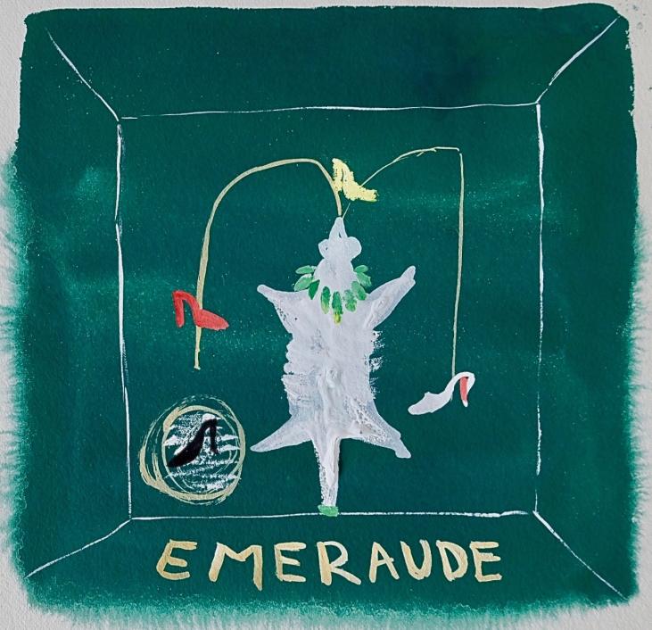 Janine JANET - Original painting - Gouache - Project for Emeraude 5
