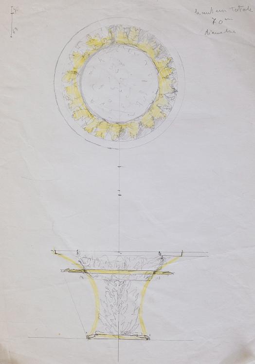Janine JANET - Original drawing - Pencil - Table project 4