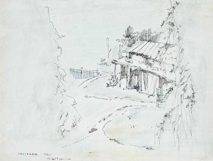 Claude VIETHO - Original drawing - Ink - Nanterre 2