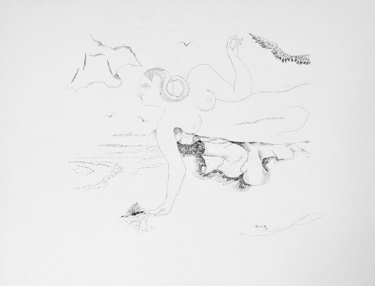 Jacques BOÉRI - Original drawing - Ink - Woman 1