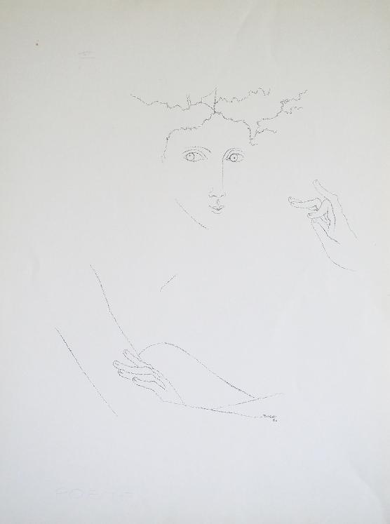 Jacques BOÉRI - Original drawing - Ink - Woman 2