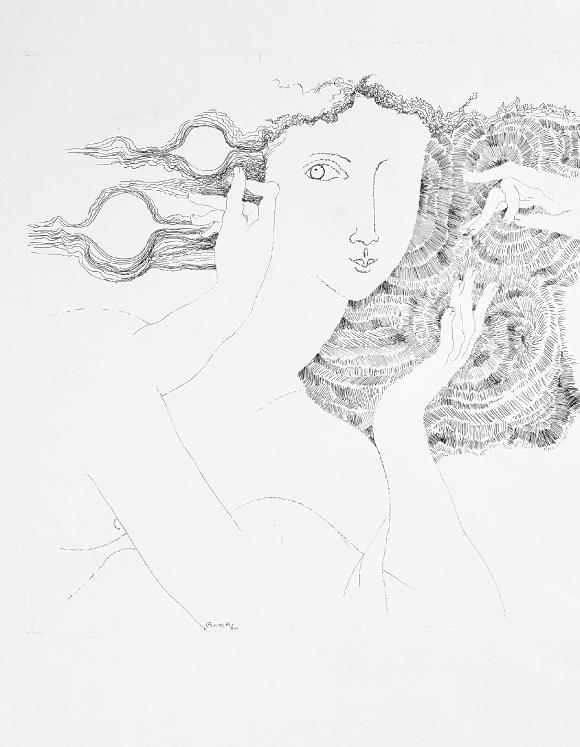 Jacques BOÉRI - Original drawing - Ink - Portrait 4