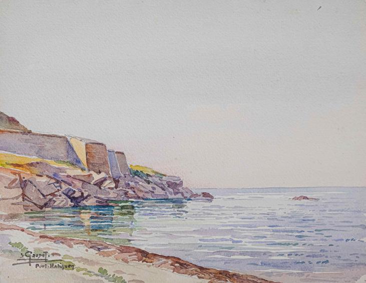 Etienne GAUDET - Original painting - Watercolor - Port Haliguen, Quiberon