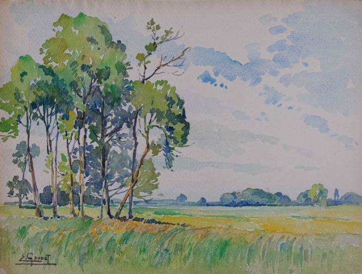 Etienne GAUDET - Original painting - Watercolor - Loire Valley Campaign 2