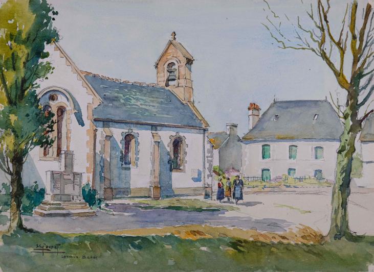 Etienne GAUDET - Original painting - Watercolor - Larmor, Bretagne