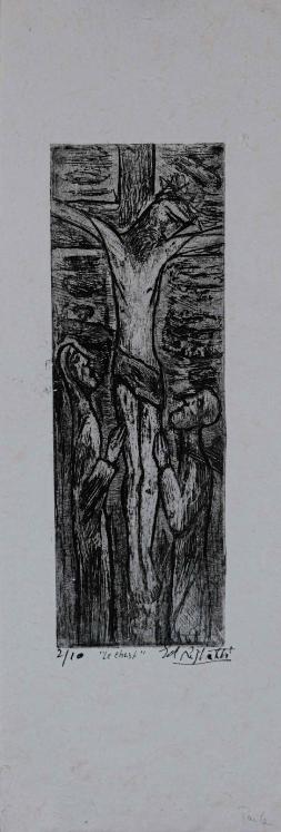 Edouard RIGHETTI - Original Print - Etching - The Christ