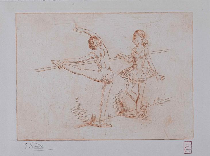 Etienne GAUDET - Original Print - Etching - Dancer 9