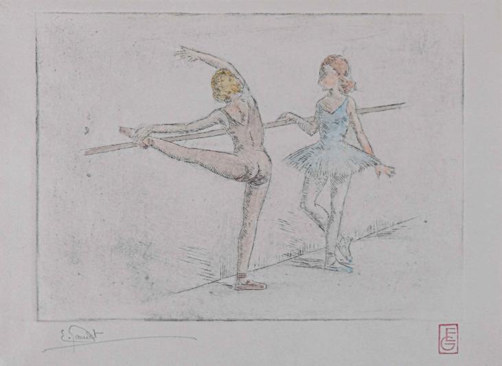 Etienne GAUDET - Original Print - Etching - Dancer 10