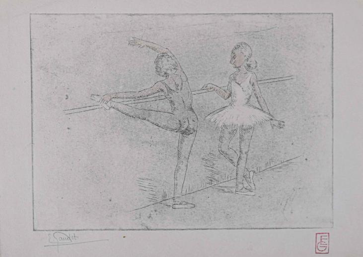 Etienne GAUDET - Original Print - Etching - Dancer 11