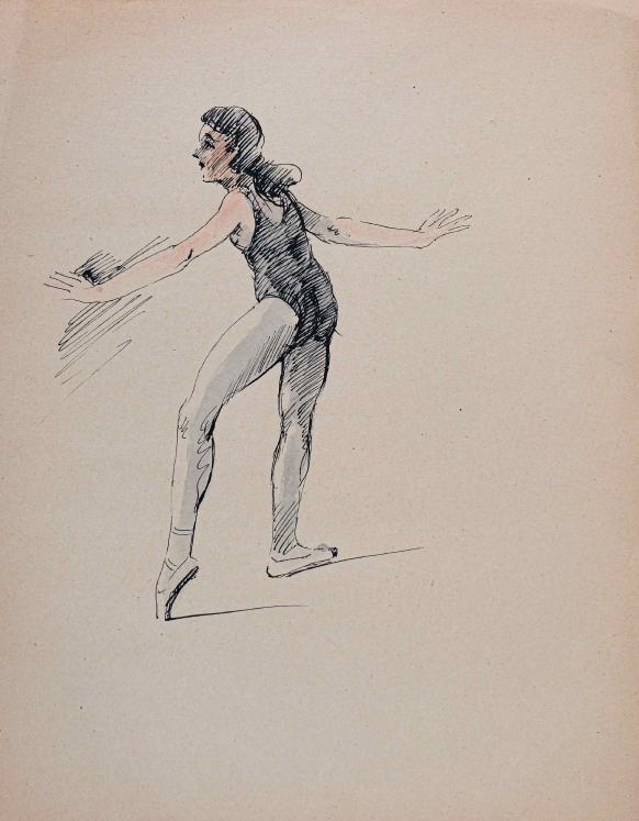 Etienne GAUDET - Original drawing - Ink - Dancer 18