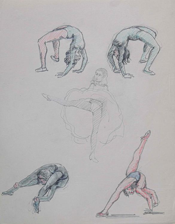 Etienne GAUDET - Original drawing - Ink - Dancer 28