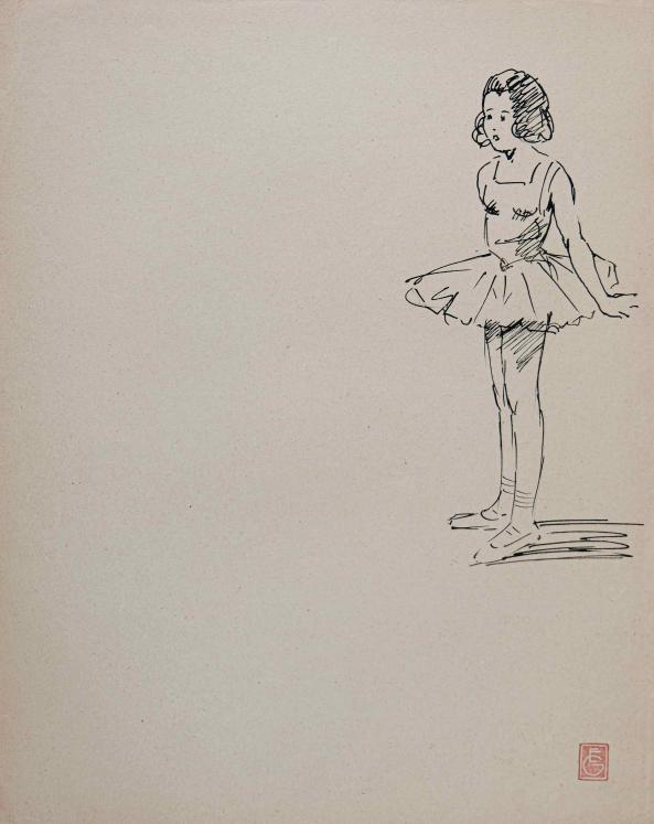 Etienne GAUDET - Original drawing - Ink - Dancer 29