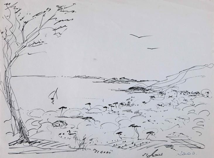 Jean-Louis SIMONIN - Original drawing - Ink - Gigaro
