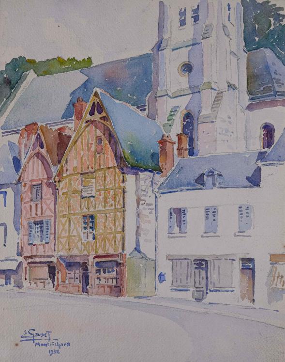 Etienne GAUDET - Original painting - Watercolor - Montricharel
