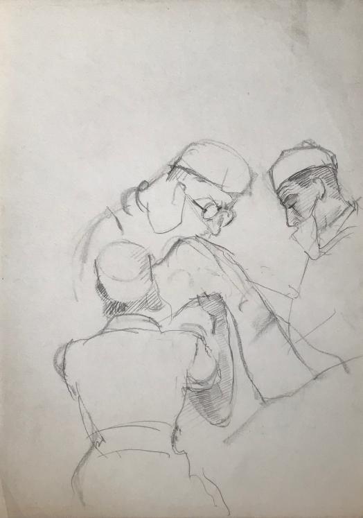 Lancelot NEY - Original drawing - Pencil - Surgeons 5