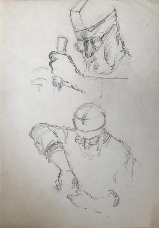 Lancelot NEY - Original drawing - Pencil - Surgeons 10