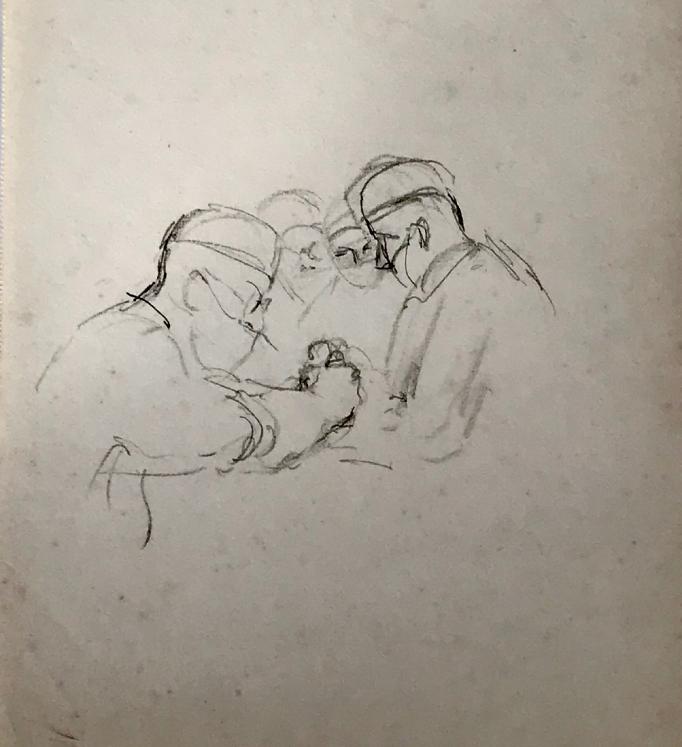 Lancelot NEY - Original drawing - Pencil - Surgeons 15