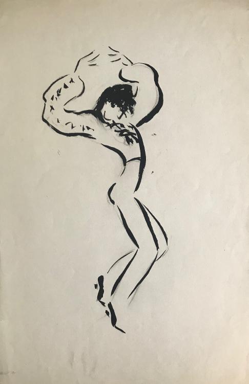 Lucienne Pageot-Rousseaux - Original drawing - Ink - Antonio