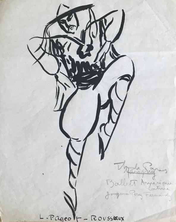 Lucienne Pageot-Rousseaux - Original drawing - Ink - Latin American ballets