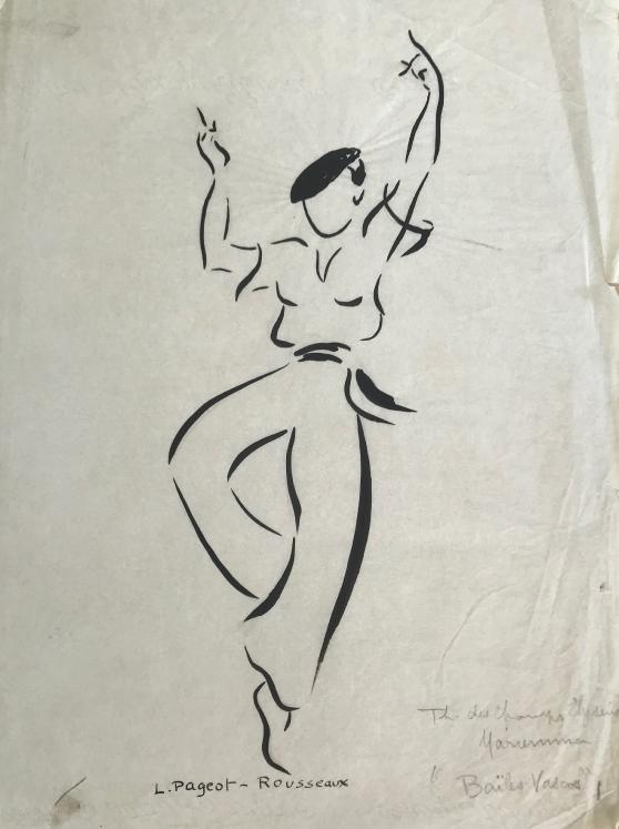 Lucienne Pageot-Rousseaux - Original drawing - Ink - Mariemma