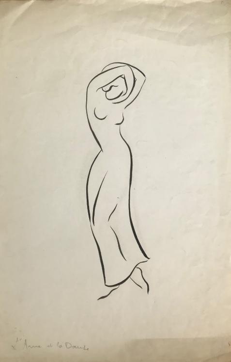 Lucienne Pageot-Rousseaux - Original drawing - Pencil - Soul 2