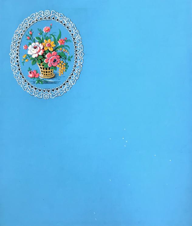 Lizzie Derriey - Original Painting - Gouache - Fabric project 41