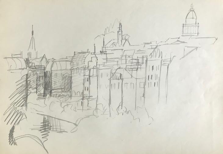 Lancelot Ney - Original drawing - Pencil - Paris 1