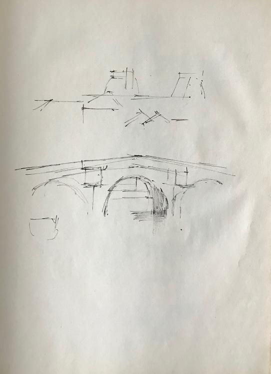 Lancelot Ney - Original drawing - Ink - Paris Saint Michel bridge 6