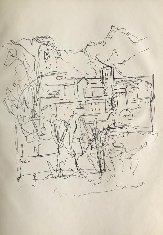 Lancelot Ney - Original drawing - Ink - Landscape 1