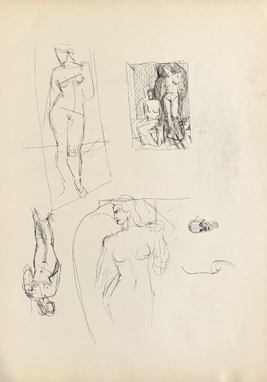 Lancelot Ney - Original drawing - Pencil - Nude studies
