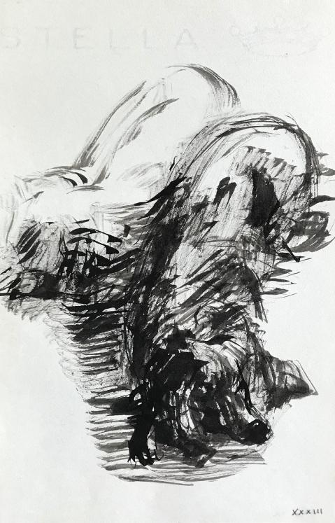 Hélène VOGT - Original drawing - Ink - Dog 5