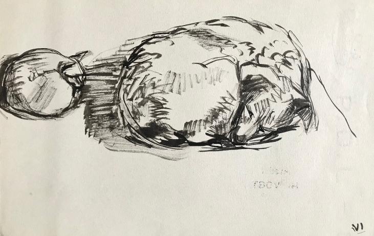 Hélène VOGT - Original drawing - Ink - Dog 15