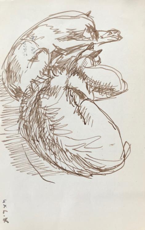 Hélène VOGT - Original drawing - Ink - Cat 1