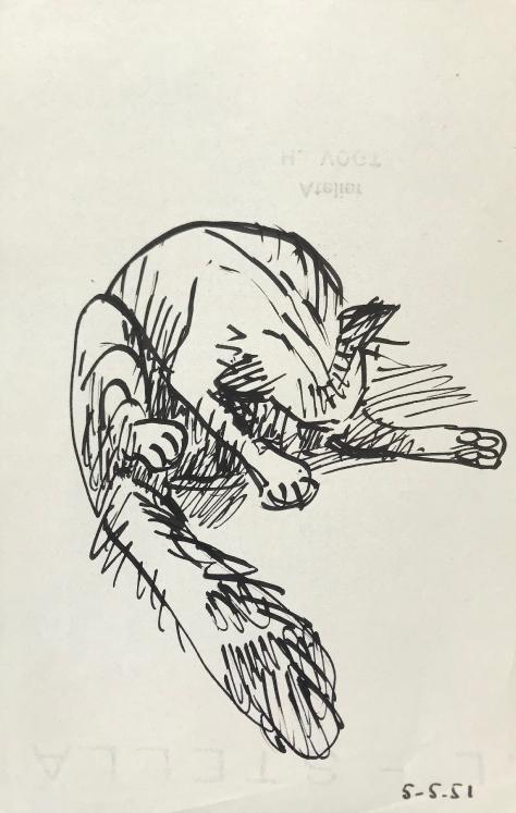 Hélène VOGT - Original drawing - Ink - Cat 3