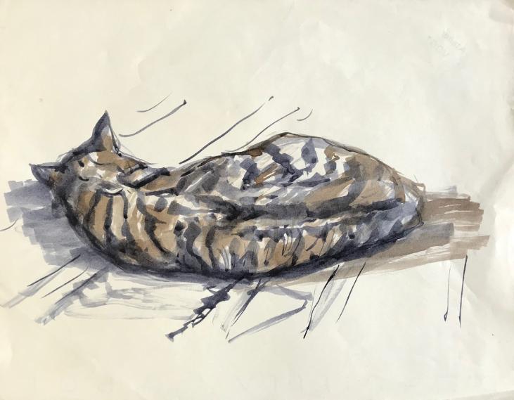 Hélène VOGT - Original painting - Gouache - Cat 64