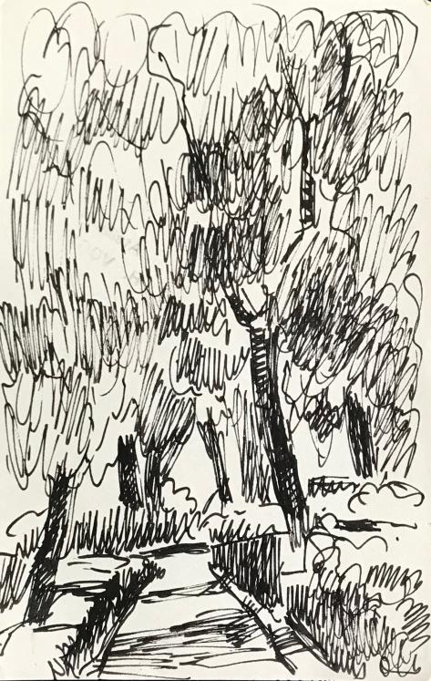 Hélène VOGT - Original drawing - Ink - Landscape 4