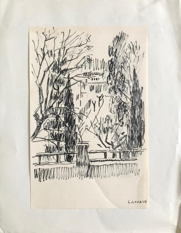 Hélène VOGT - Original drawing - Ink - Landscape 7
