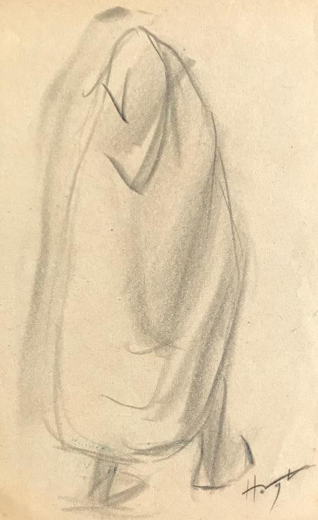 Hélène VOGT - Original drawing - Pencil - Maghreb character 2