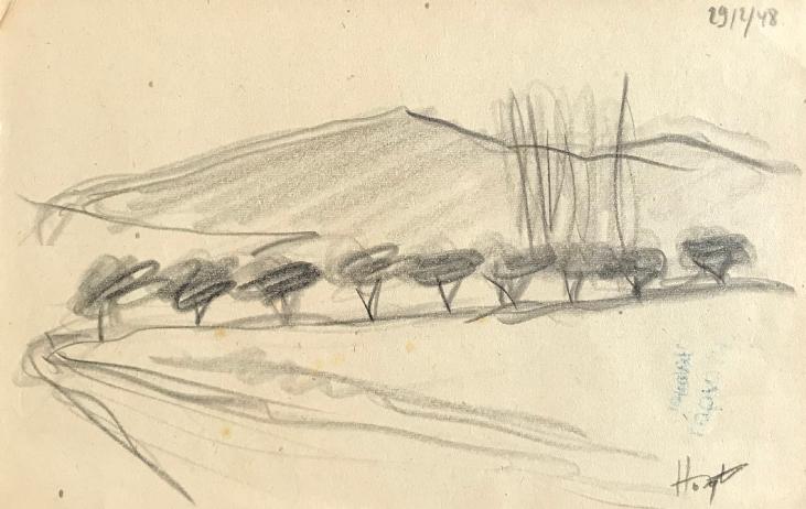 Hélène VOGT - Original drawing - Pencil - Landscape 8