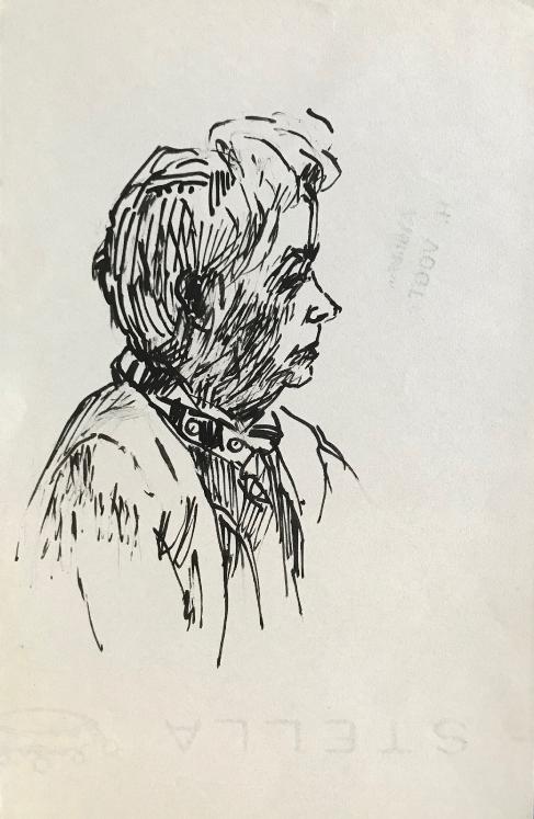 Hélène VOGT - Original drawing - Ink - Portrait 1