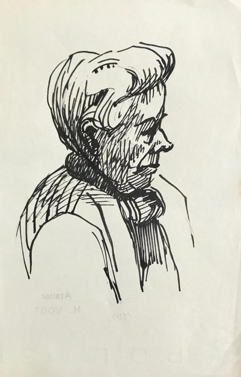Hélène VOGT - Original drawing - Ink - Portrait 3