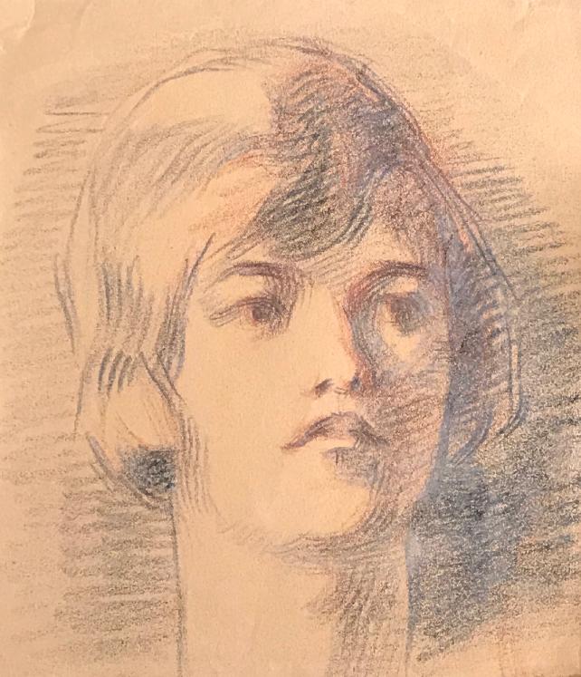 Hélène VOGT - Original drawing - Charcoal - Portrait 7