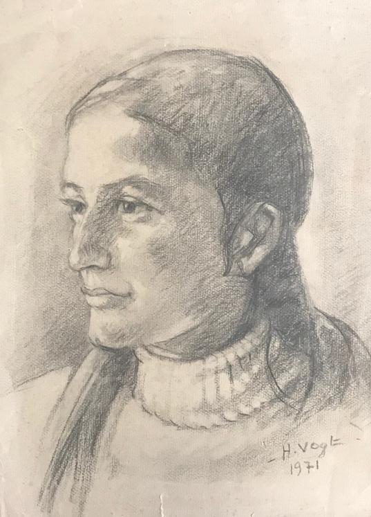 Hélène VOGT - Original drawing - Ink - Portrait 8