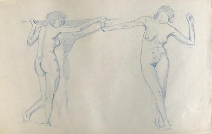 Hélène VOGT - Original drawing - Pastel - Naked 10