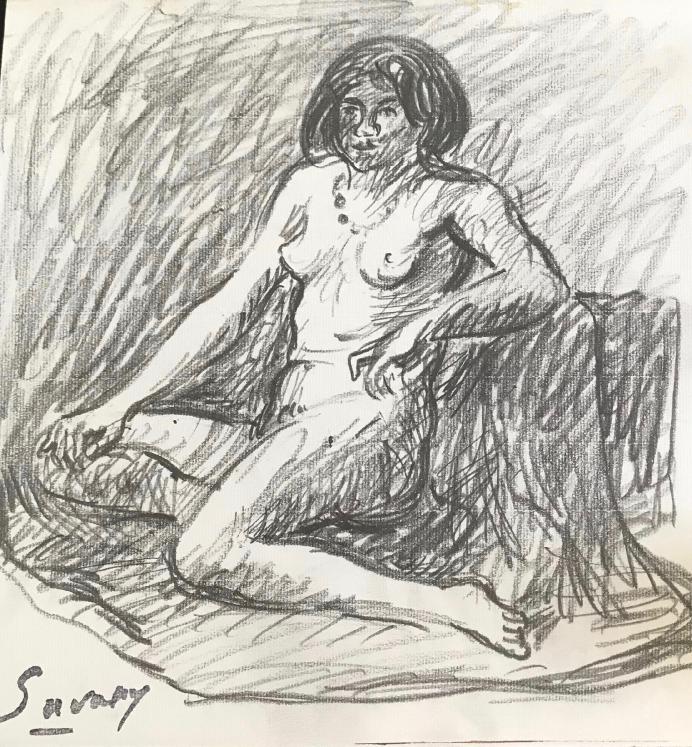 Robert SAVARY - Original drawing - Pencil - Nude 10