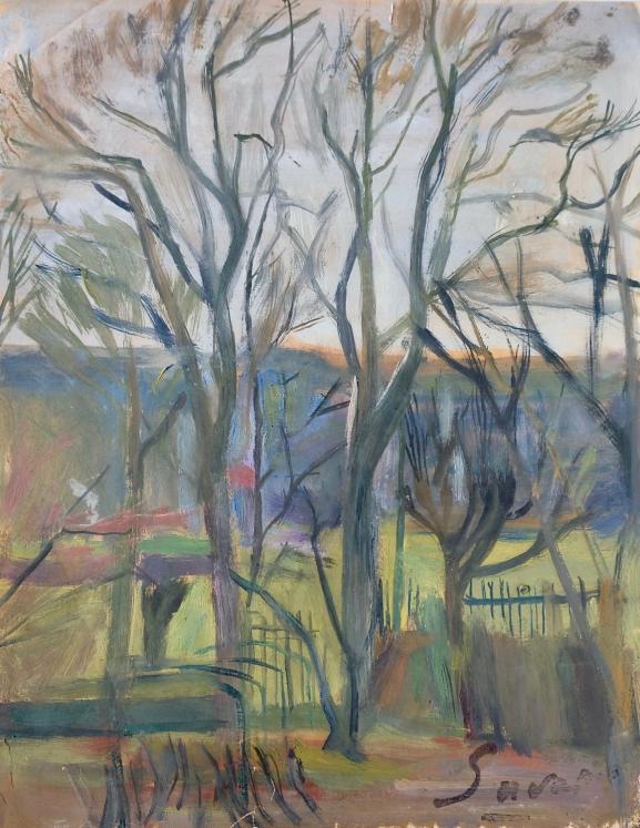 Robert SAVARY - Original painting - Gouache - Trees